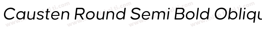 Causten Round Semi Bold Oblique字体转换